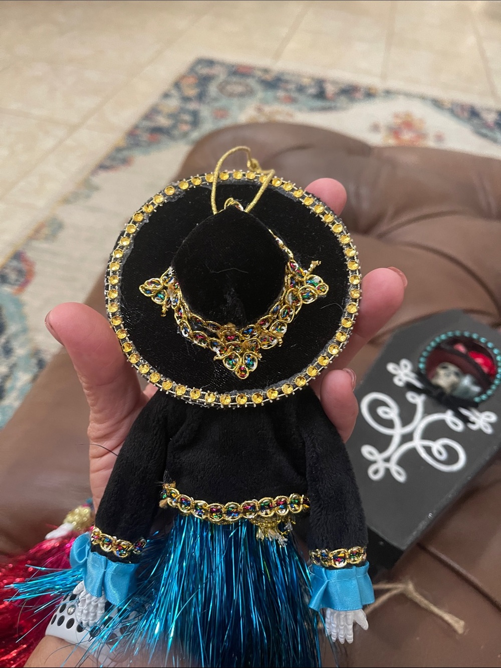 Katherine’s Day of the Dead Skeleton Dolls with Coffin Decor - Picture 11 of 11